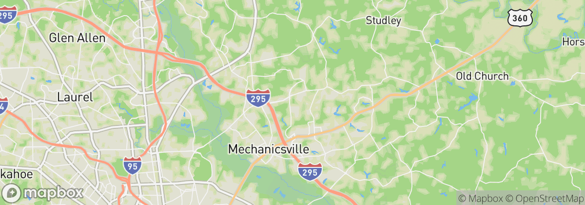 Map: Mechanicsville, VA