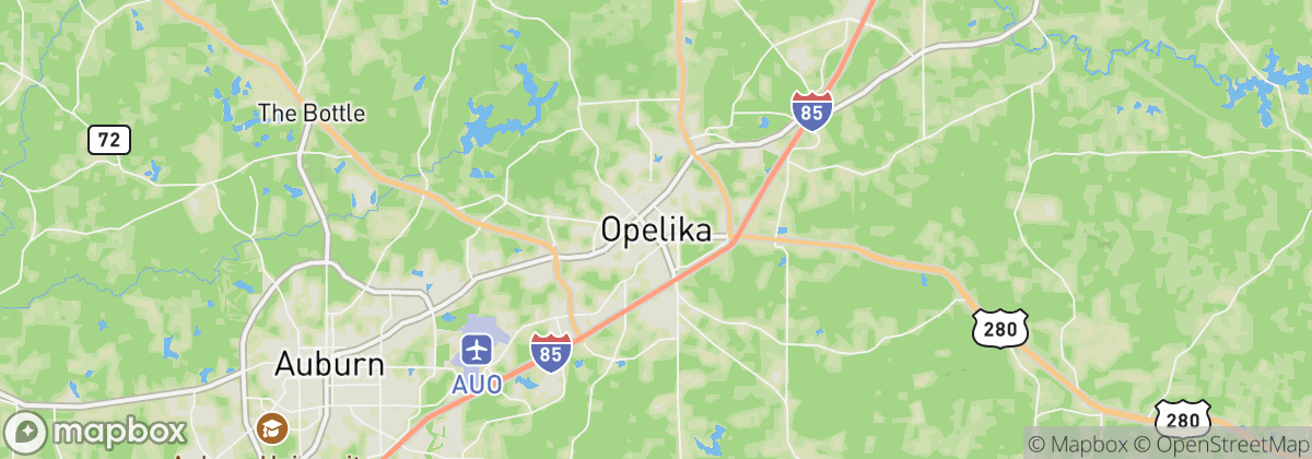 Map: Opelika, AL