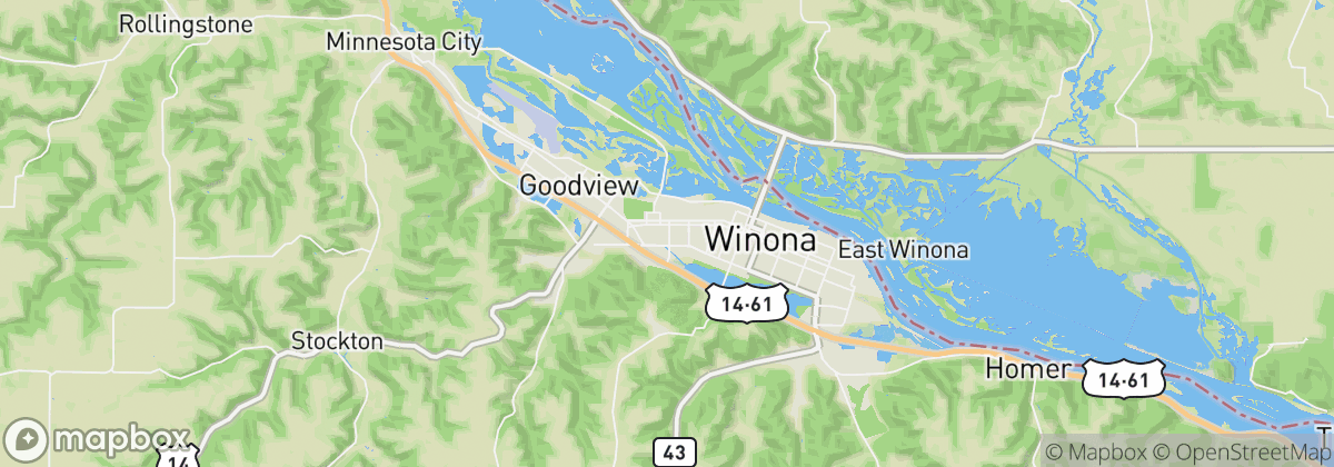 Map: Winona, MN