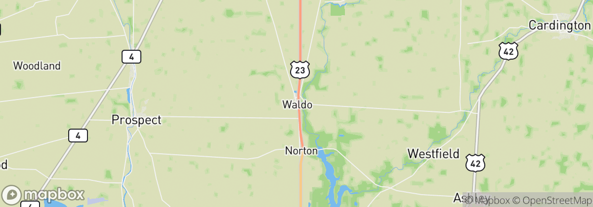 Map: Waldo, OH