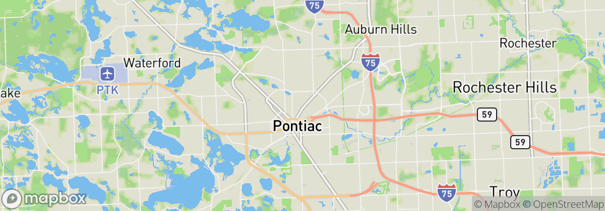 Map: Pontiac, MI