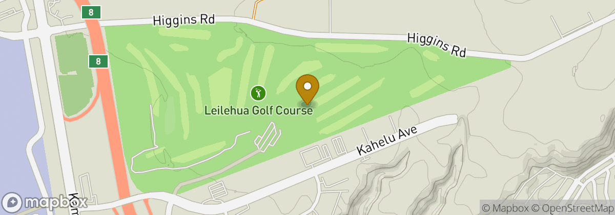 Map location: Leilehua Golf Course