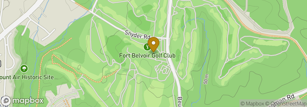 Map location: Fort Belvoir Golf Club