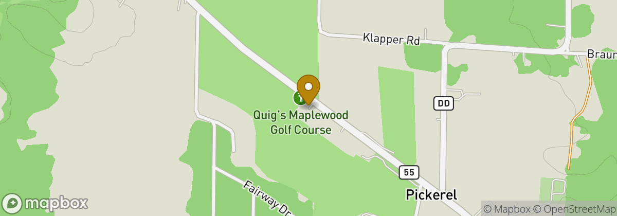 Map location: Quig's Maplewood Golf Course