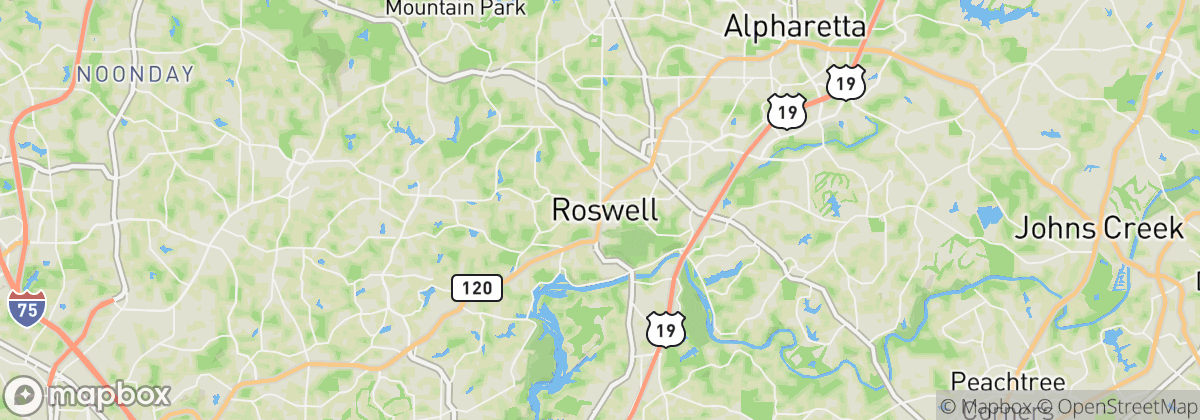Map: Roswell, GA