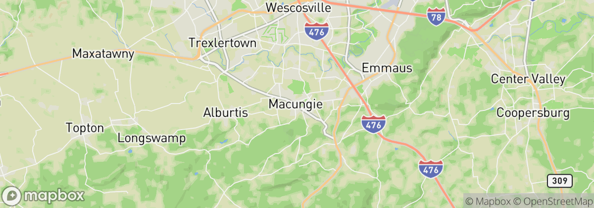 Map: Macungie, PA