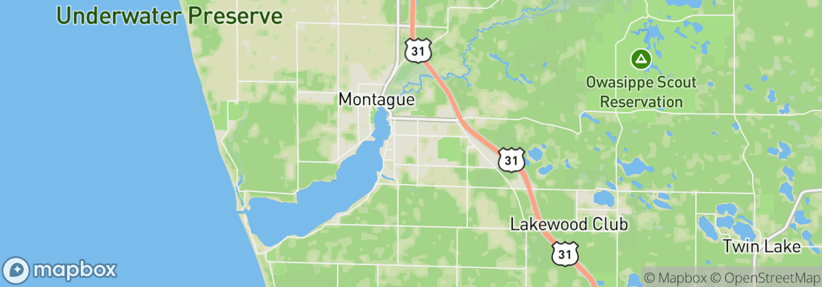 Map: Whitehall, MI