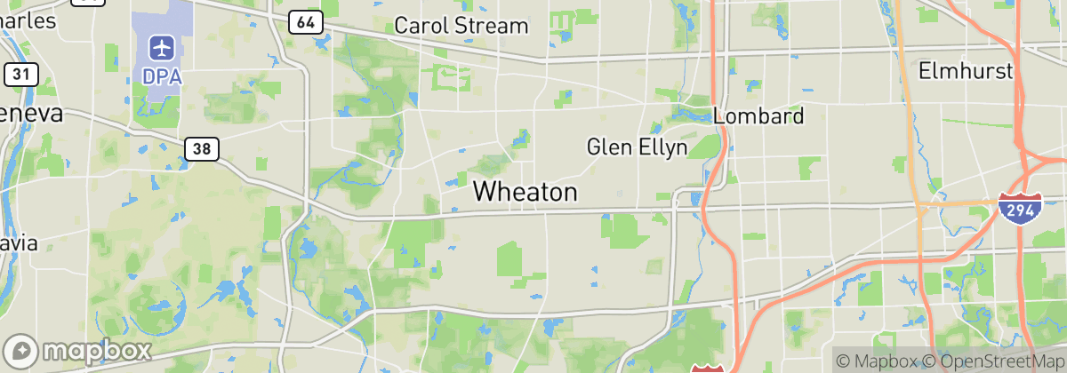 Map: Wheaton, IL