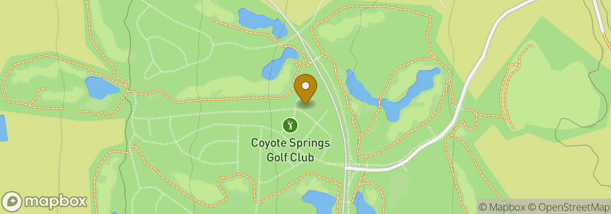 Map location: Coyote Springs Golf Club