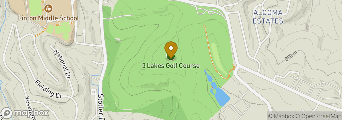 Map location: 3 Lakes Golf Course