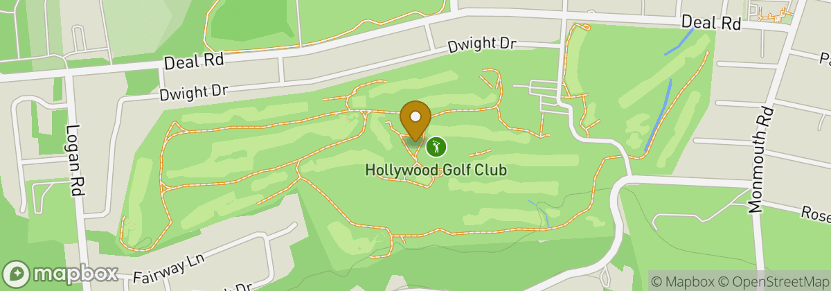 Map location: Hollywood Golf Club