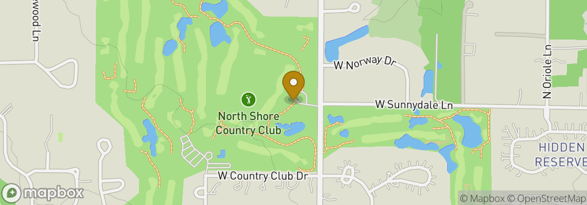 Map location: North Shore Country Club