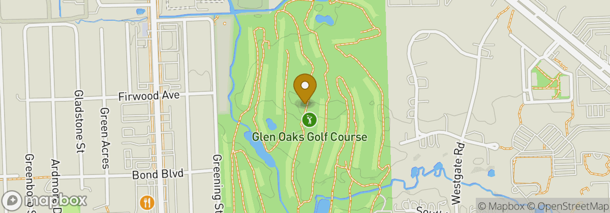 Map location: Glen Oaks Golf Course