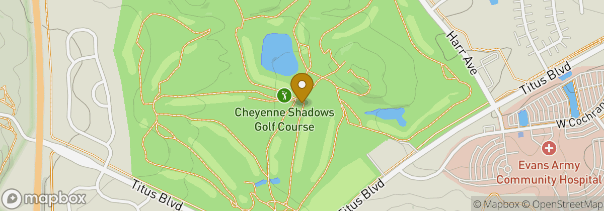 Map location: Cheyenne Shadows Golf Course