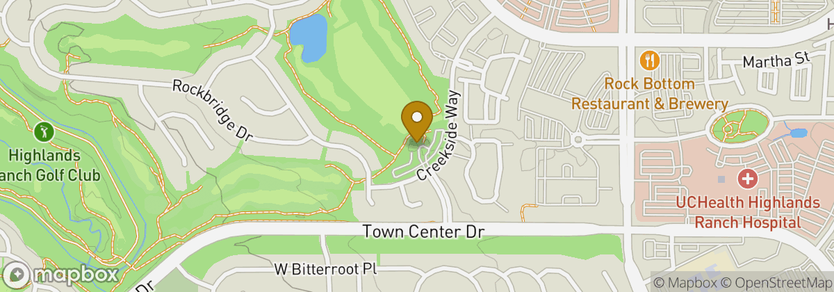 Map location: University of Denver Golf Club at Ranch (Highlands Ranch Golf Club)