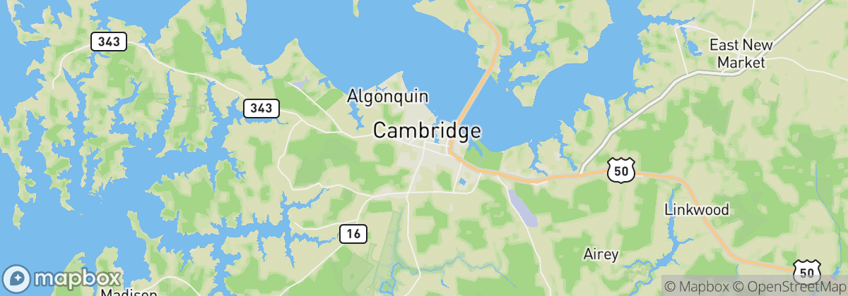 Map: Cambridge, MD