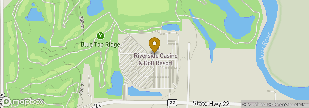 Map location: Riverside Casino & Golf Resort