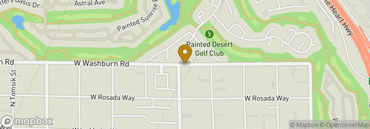 Map location: Painted Desert Golf Club