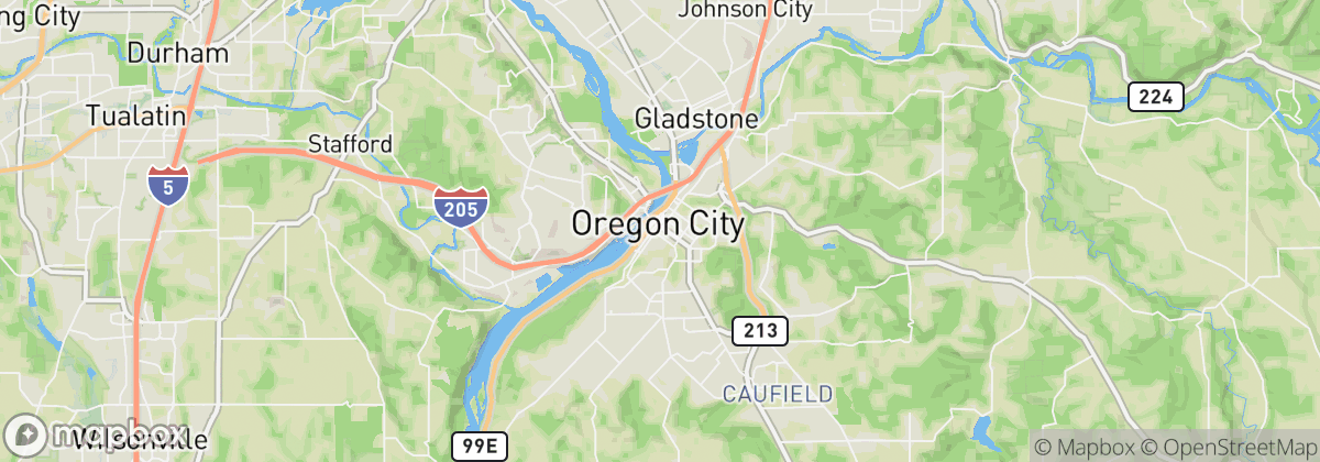 Map: Oregon City, OR