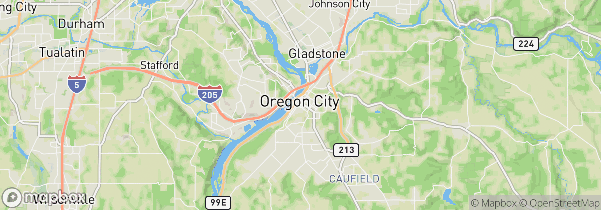 Map: Oregon City, OR