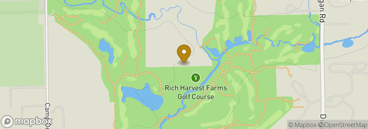 Map location: Rich Harvest Farms Golf Course