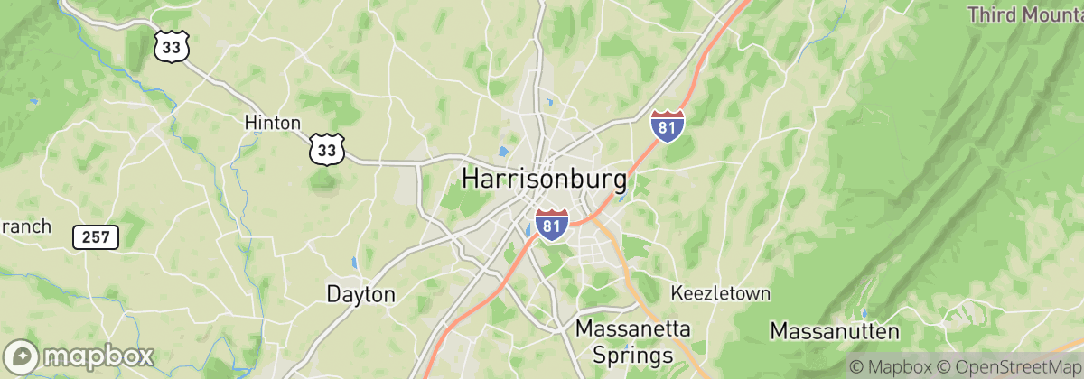 Map: Harrisonburg, VA