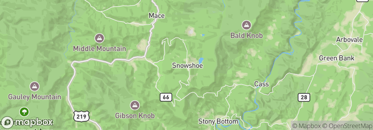 Map: Snowshoe, WV