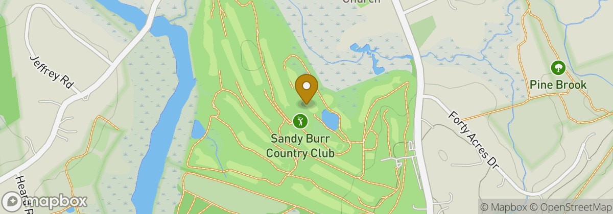 Map location: Sandy Burr Country Club