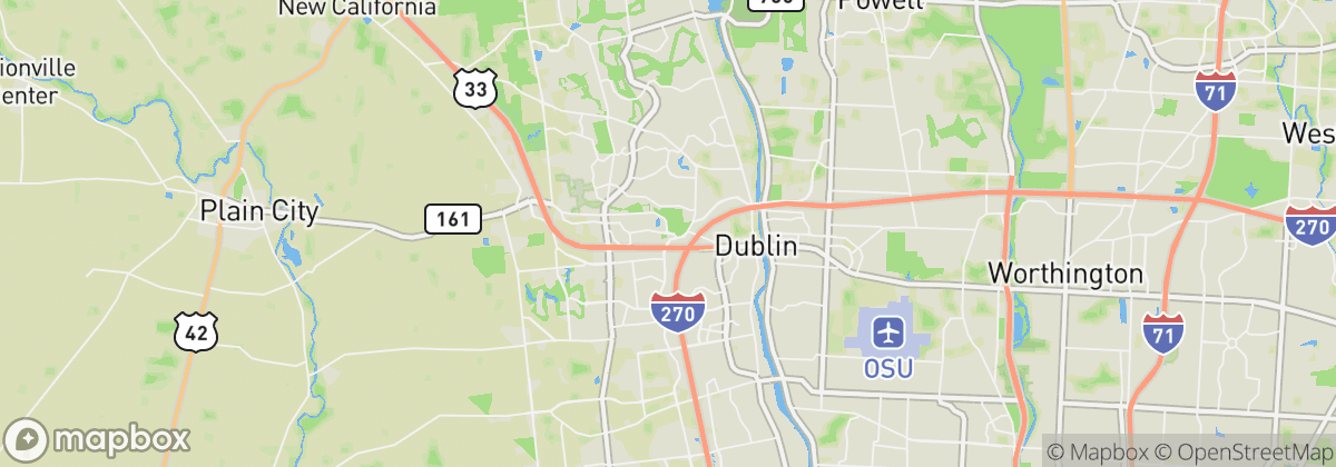Map: Dublin, OH