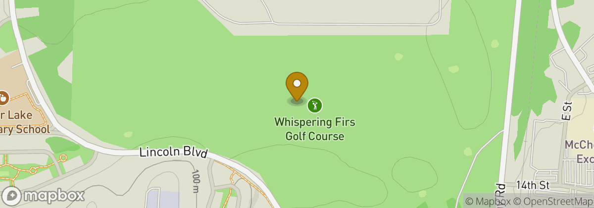Map location: Whispering Firs Golf Course