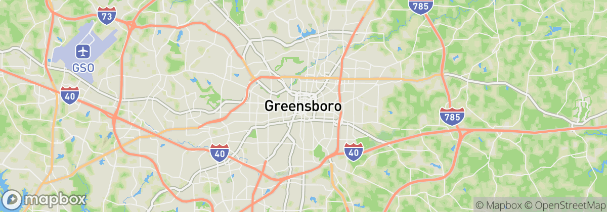 Map: Greensboro, NC