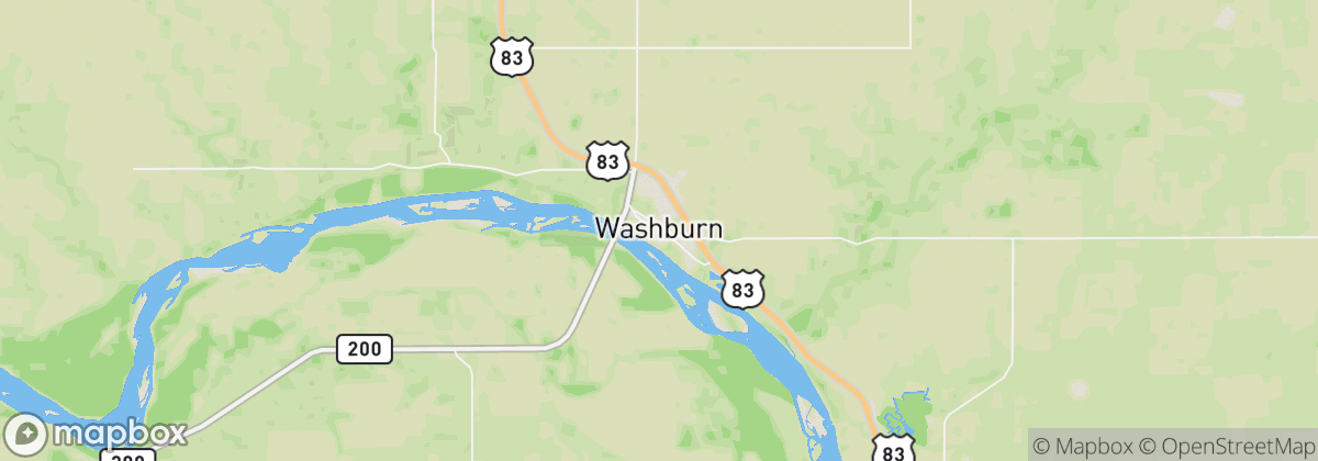 Map: Washburn, ND