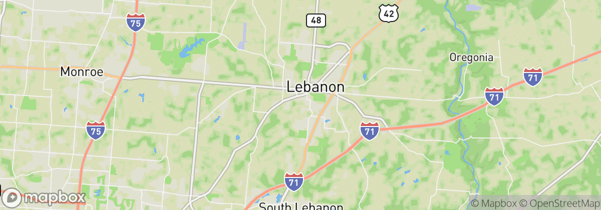 Map: Lebanon, OH