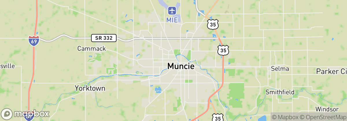 Map: Muncie, IN