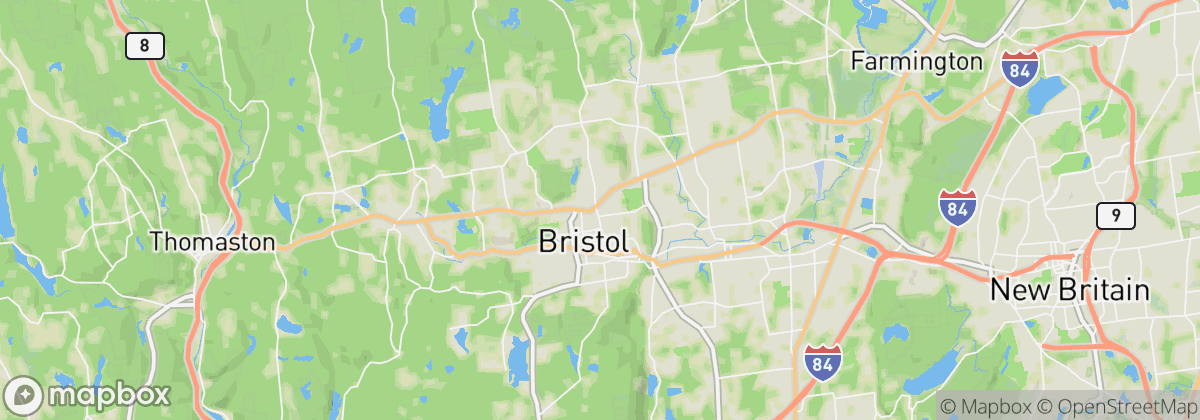 Map: Bristol, CT
