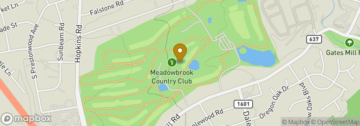 Map location: Meadowbrook Country Club
