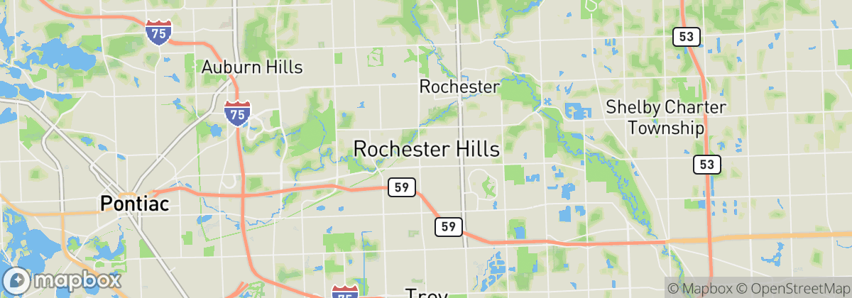 Map: Rochester Hills, MI