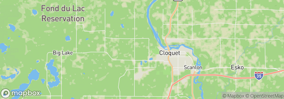 Map: Cloquet, MN