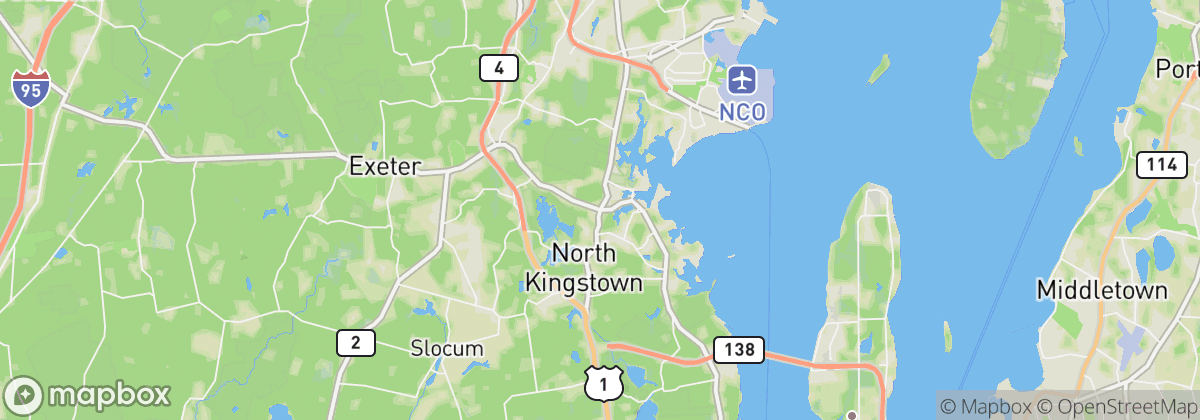 Map: North Kingstown, RI
