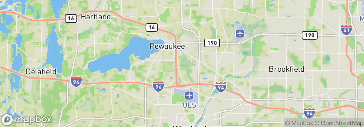 Map: Pewaukee, WI