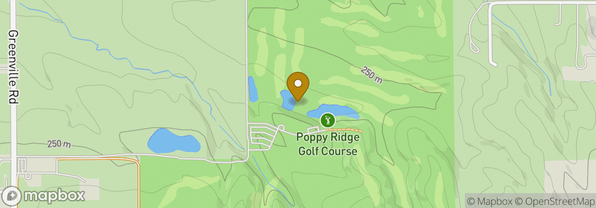 Map location: Poppy Ridge Golf Course