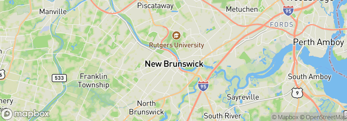 Map: New Brunswick, NJ