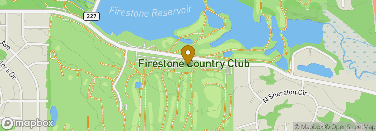 Map location: Firestone Country Club