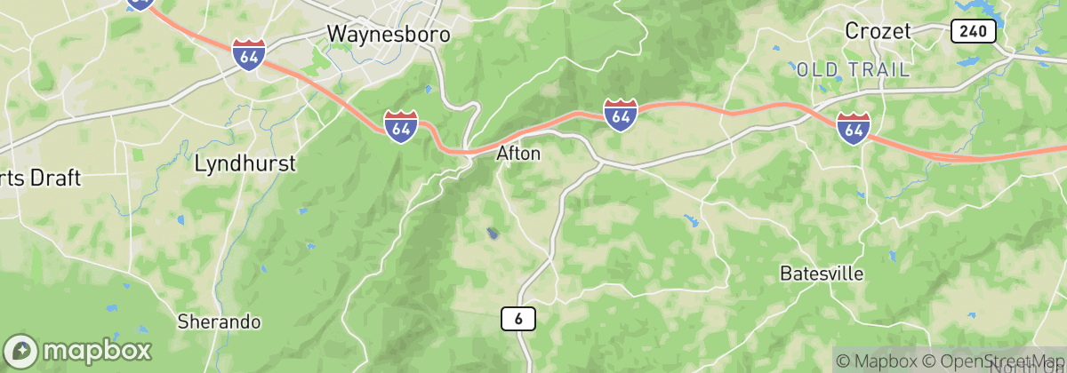 Map: Afton, VA