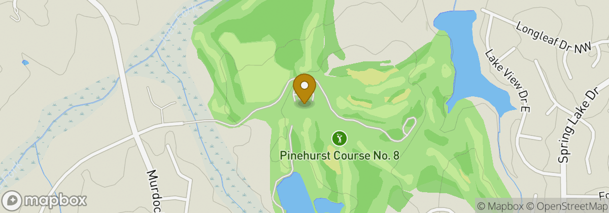 Map location: Pinehurst No. 8