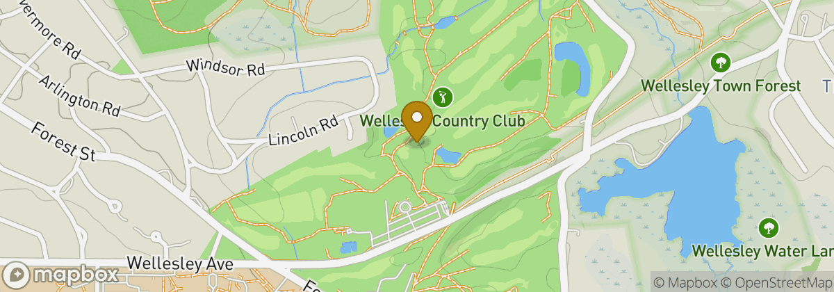 Map location: Wellesley Country Club
