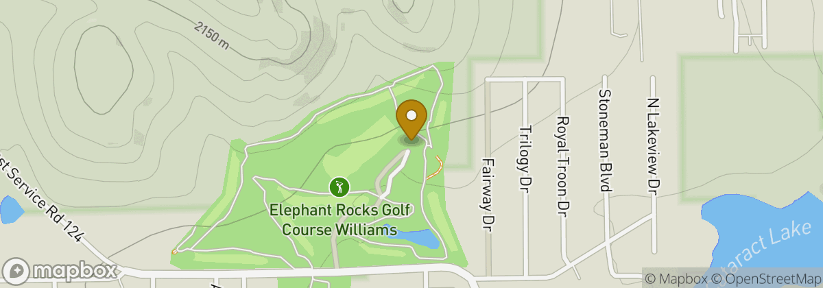 Map location: Elephant Rocks Golf Course
