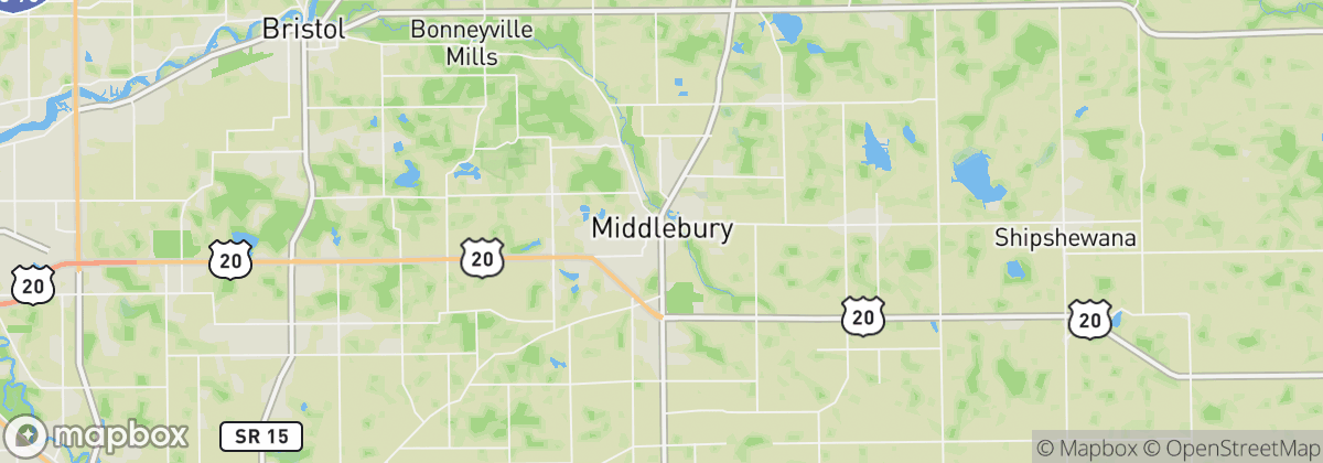 Map: Middlebury, IN