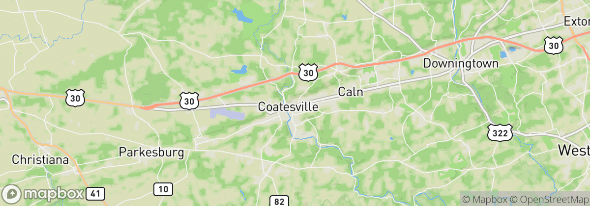 Map: Coatesville, PA