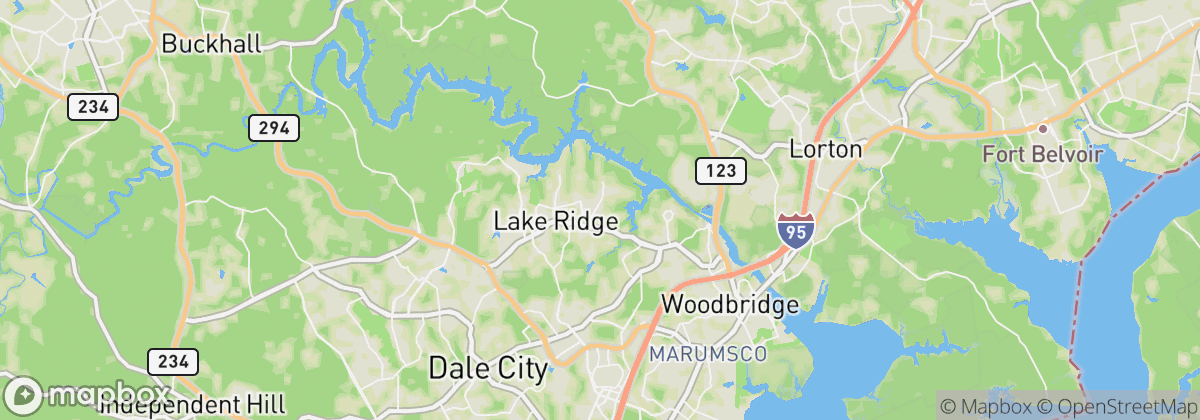Map: Lake Ridge, VA
